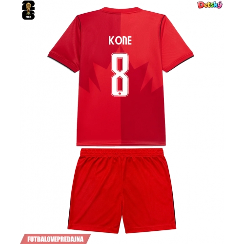 Lacne Dětský Futbalové dres Kanada Ismael Kone #8 MS 2026 Krátky Rukáv - Domáci (+ trenírky)